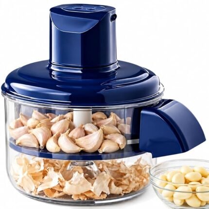 Electric Garlic and Fruits Peeler Machine with Upgraded Powerful Motor, Automatic Vegetable, Garlic, Potato and Tomato Peeling Machine, Upgraded Garlic Peeling Tool for Quick & Easy Food Preparation